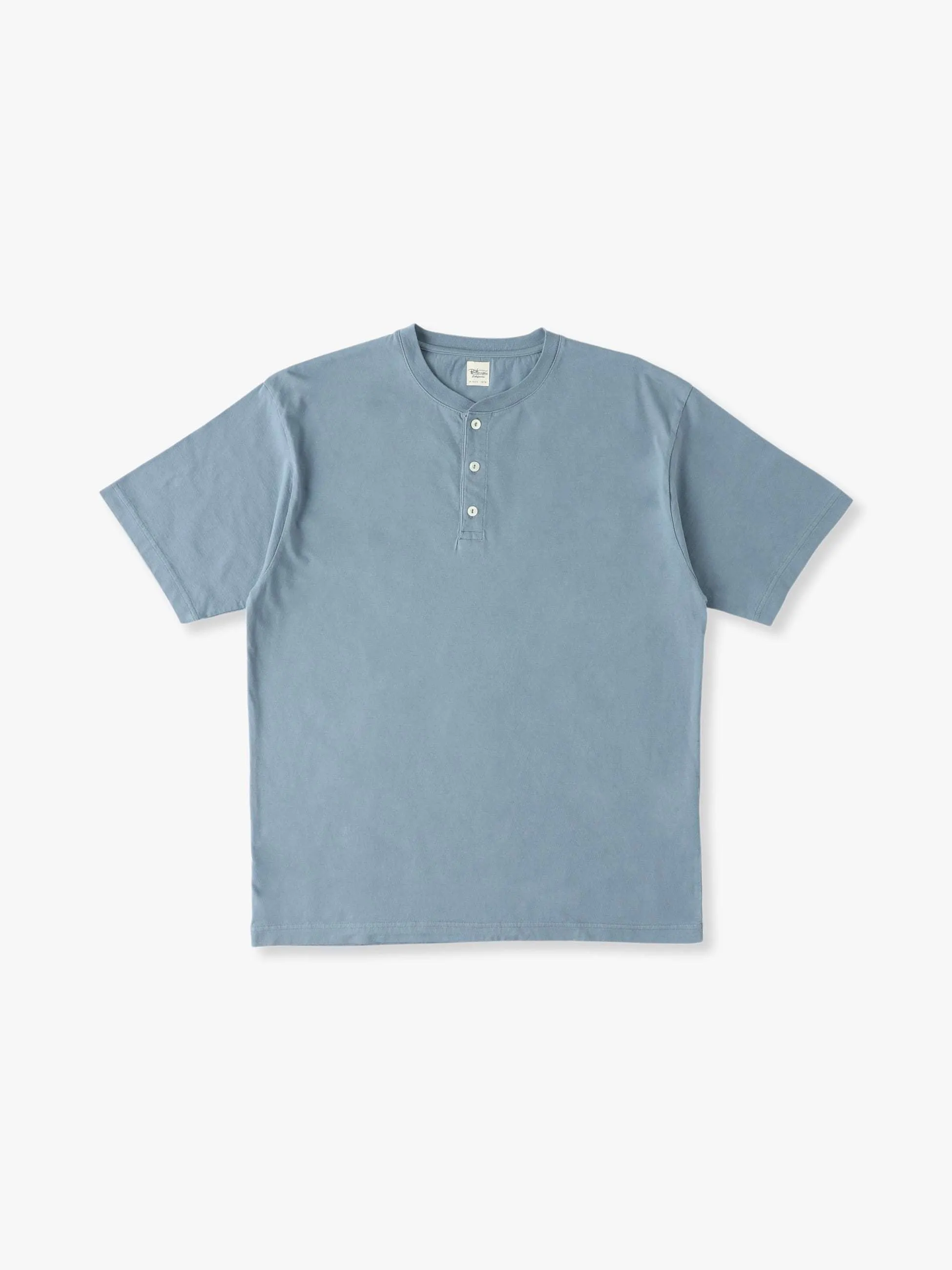 Ron Herman  |Henry Neck Plain Cotton Short Sleeves Surf Style