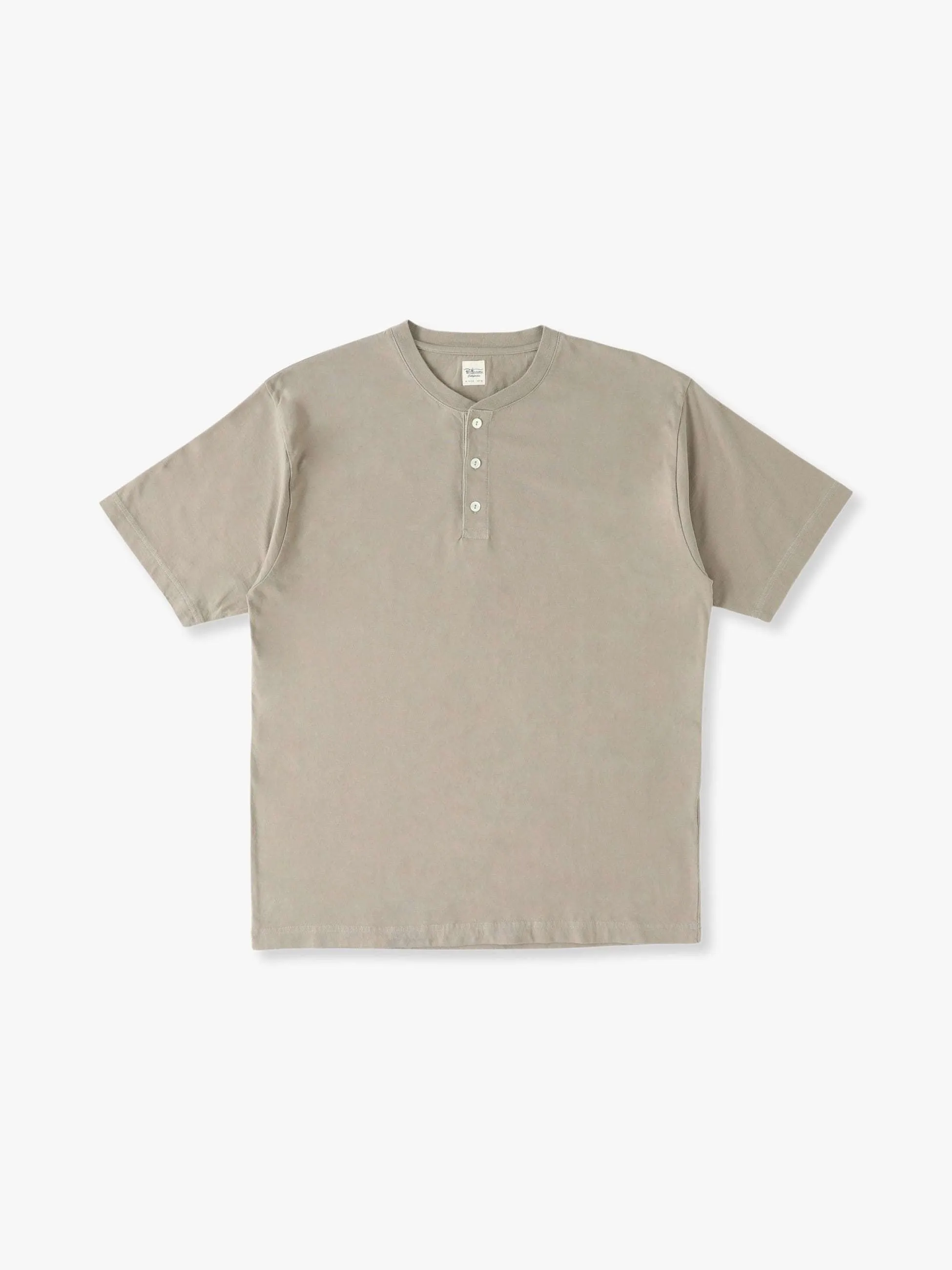 Ron Herman  |Henry Neck Plain Cotton Short Sleeves Surf Style