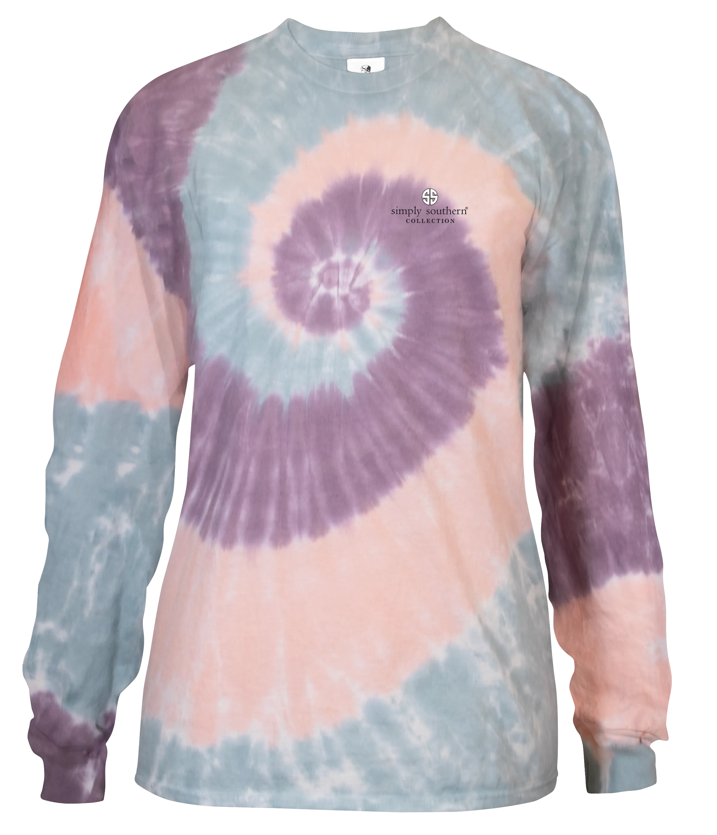 SALE Simply Southern Fur Mom Sunflower Tie Dye Long Sleeve T-Shirt