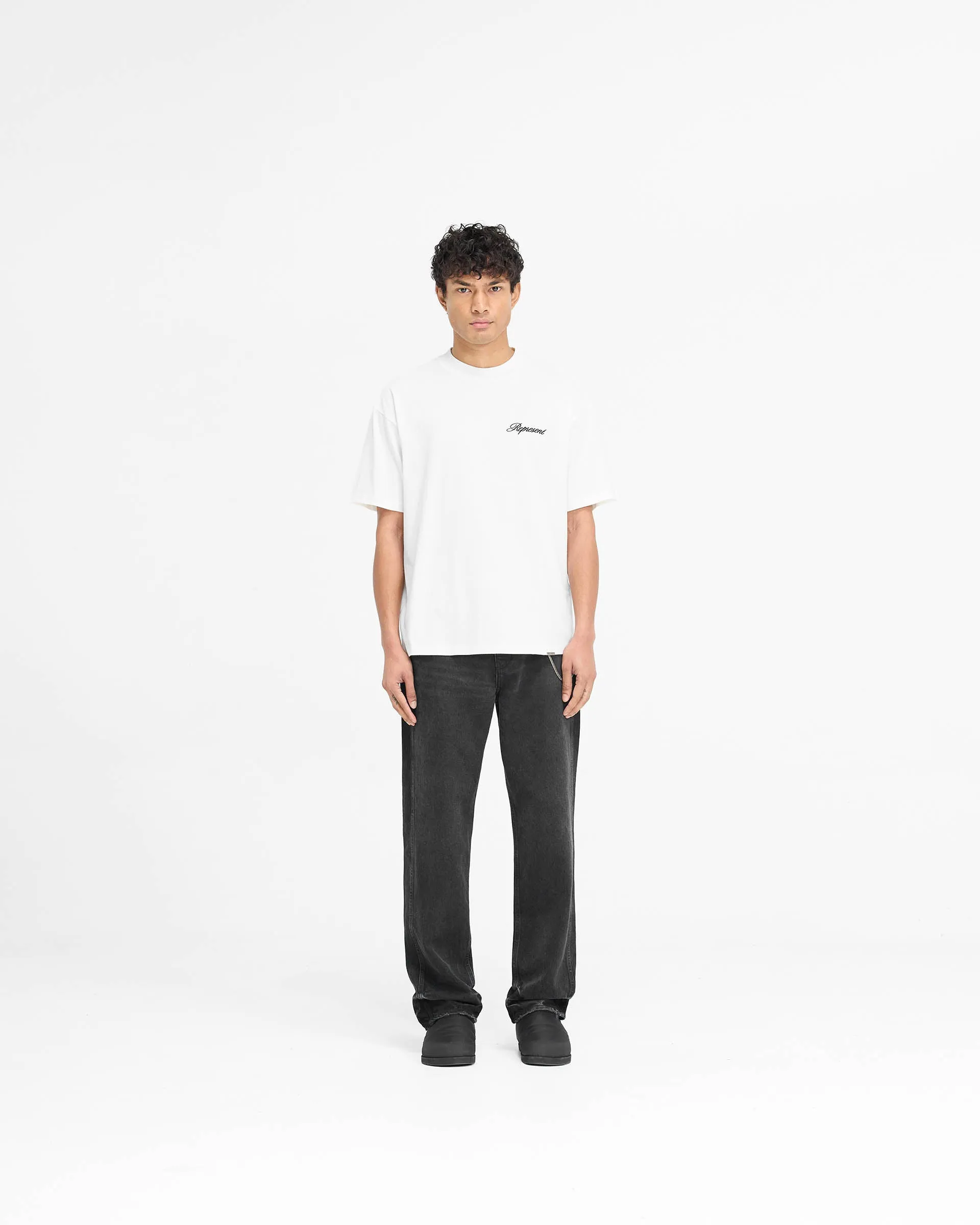 Script Logo T-Shirt - Flat White