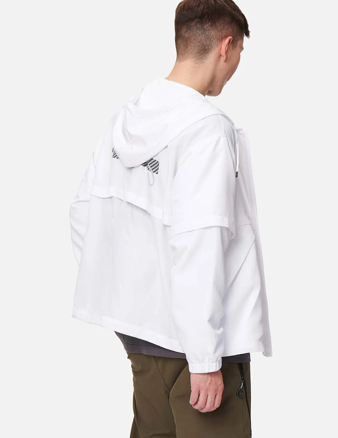 Seagull Print Windbreaker Jacket