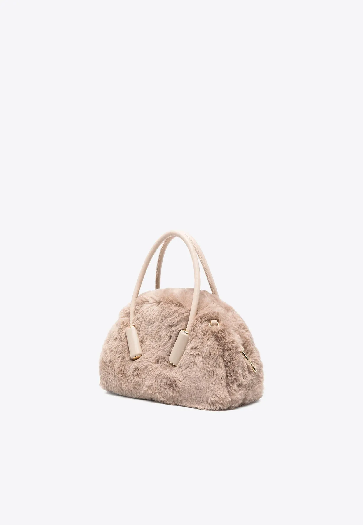 Selene Faux Fur Top Handle Bag