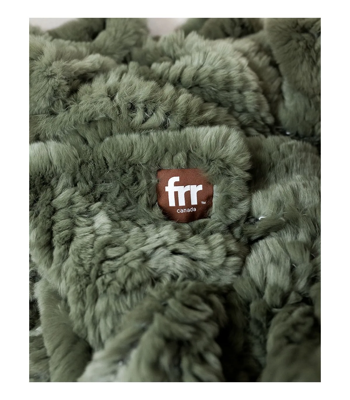 Shop the Olive Branch Knit Rex Rabbit Fur Throw only at FurSource.com