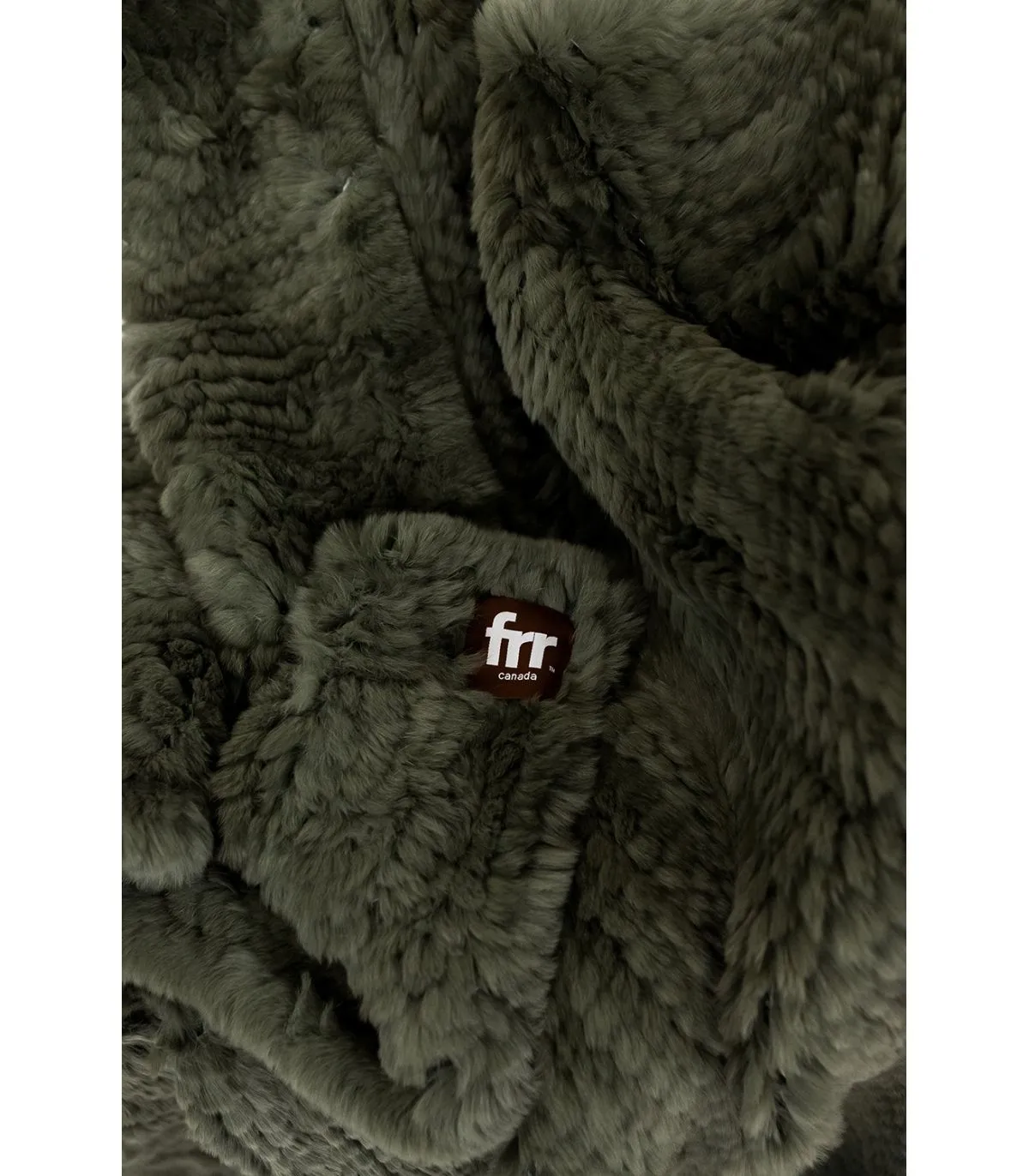 Shop the Olive Branch Knit Rex Rabbit Fur Throw only at FurSource.com