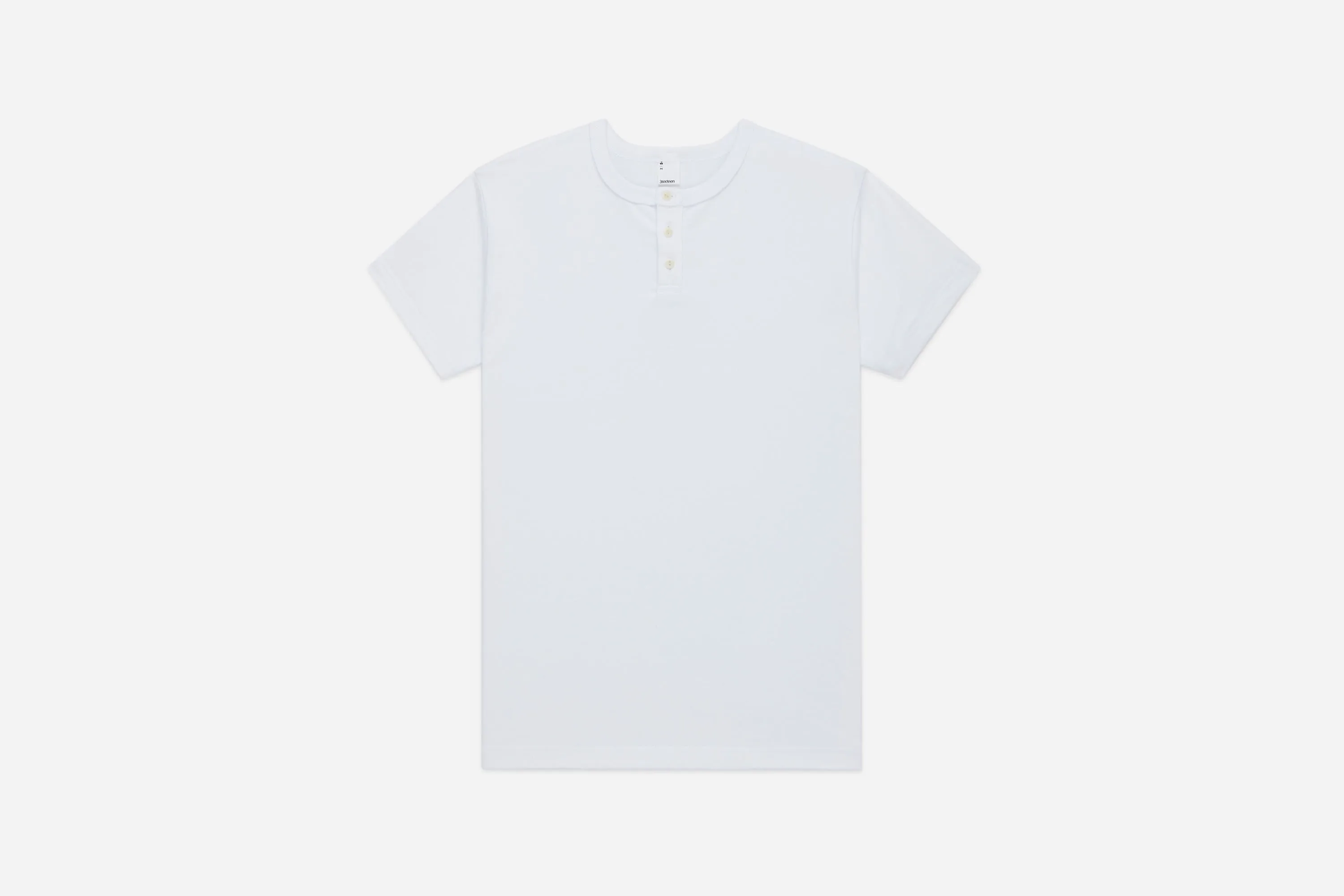 Short Sleeve Henley ~ White