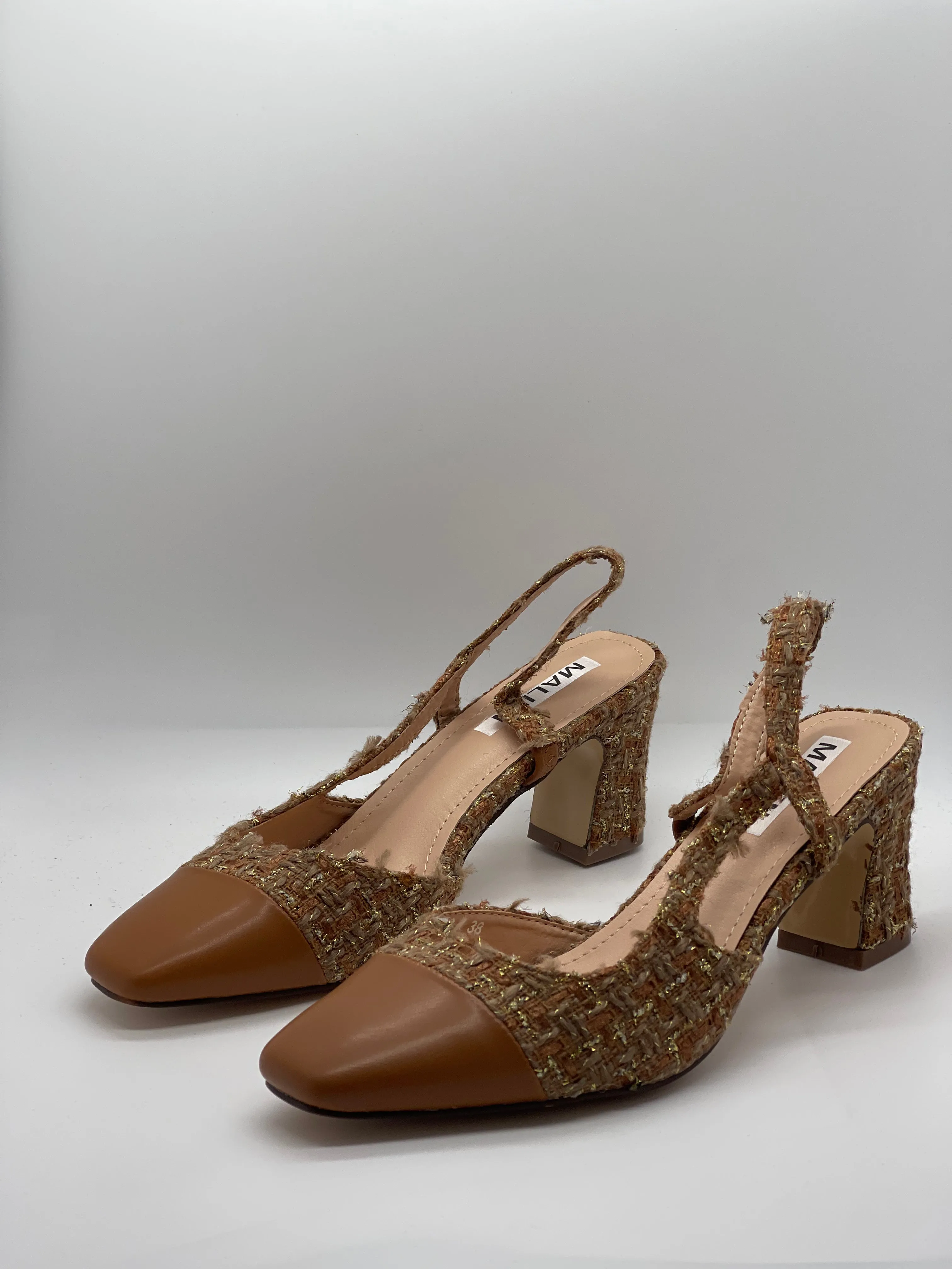 Slingback in tweed Coco