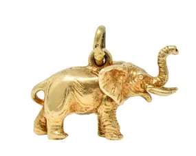 Sloan & Co. Retro 14 Karat Gold Elephant Charm