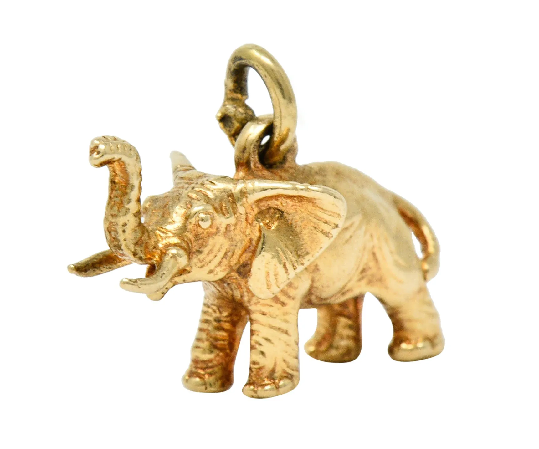 Sloan & Co. Retro 14 Karat Gold Elephant Charm