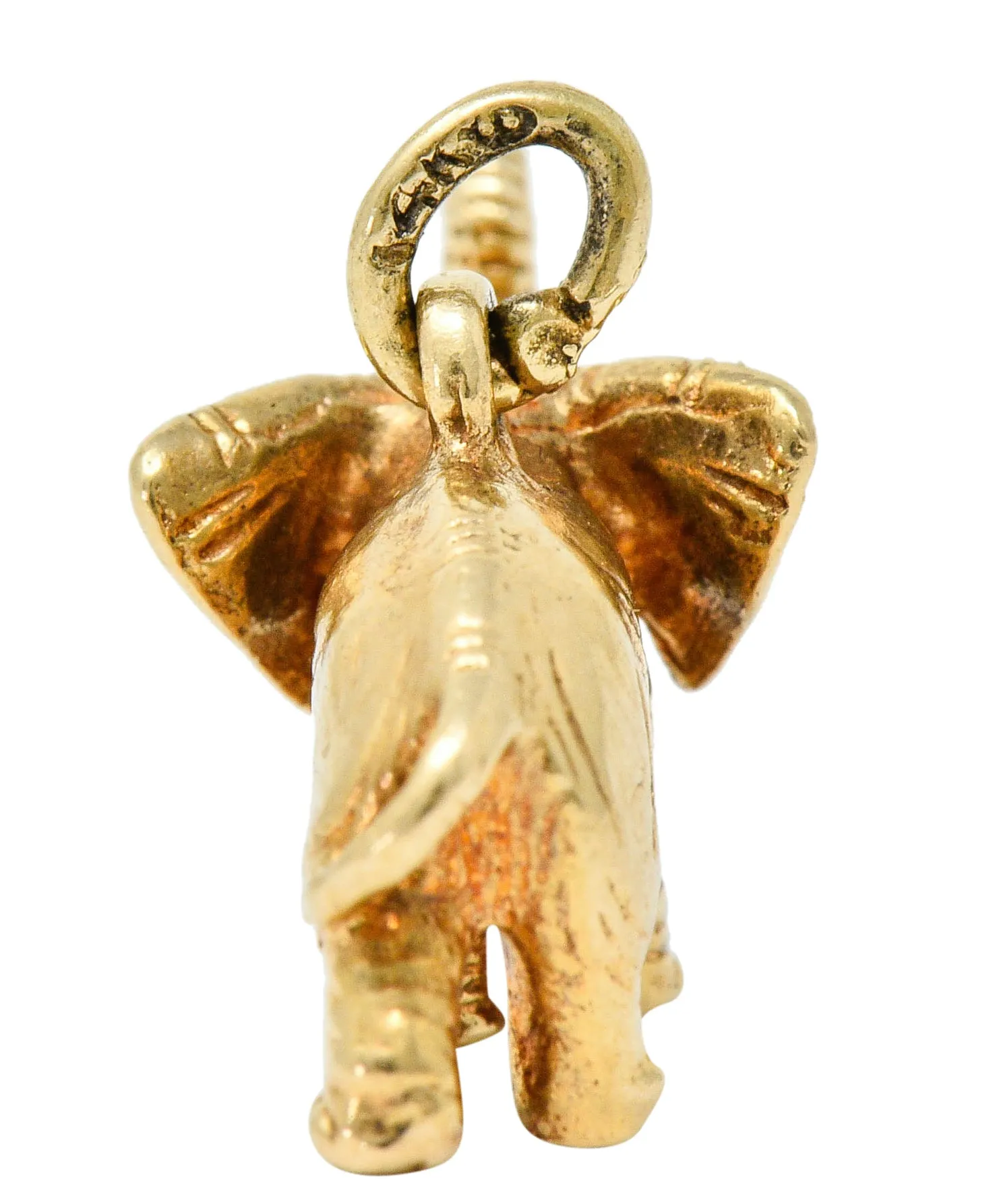 Sloan & Co. Retro 14 Karat Gold Elephant Charm