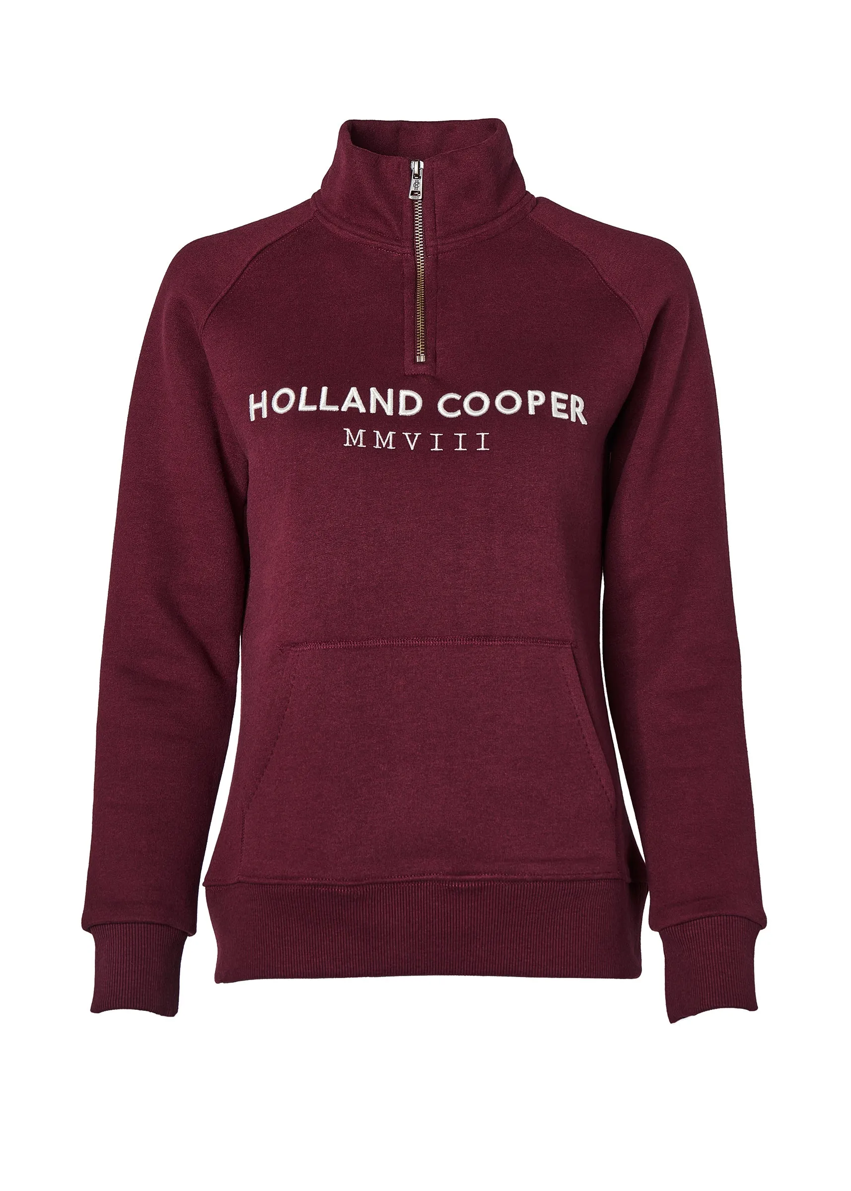 Sporting Heritage Zip Henley (Merlot)