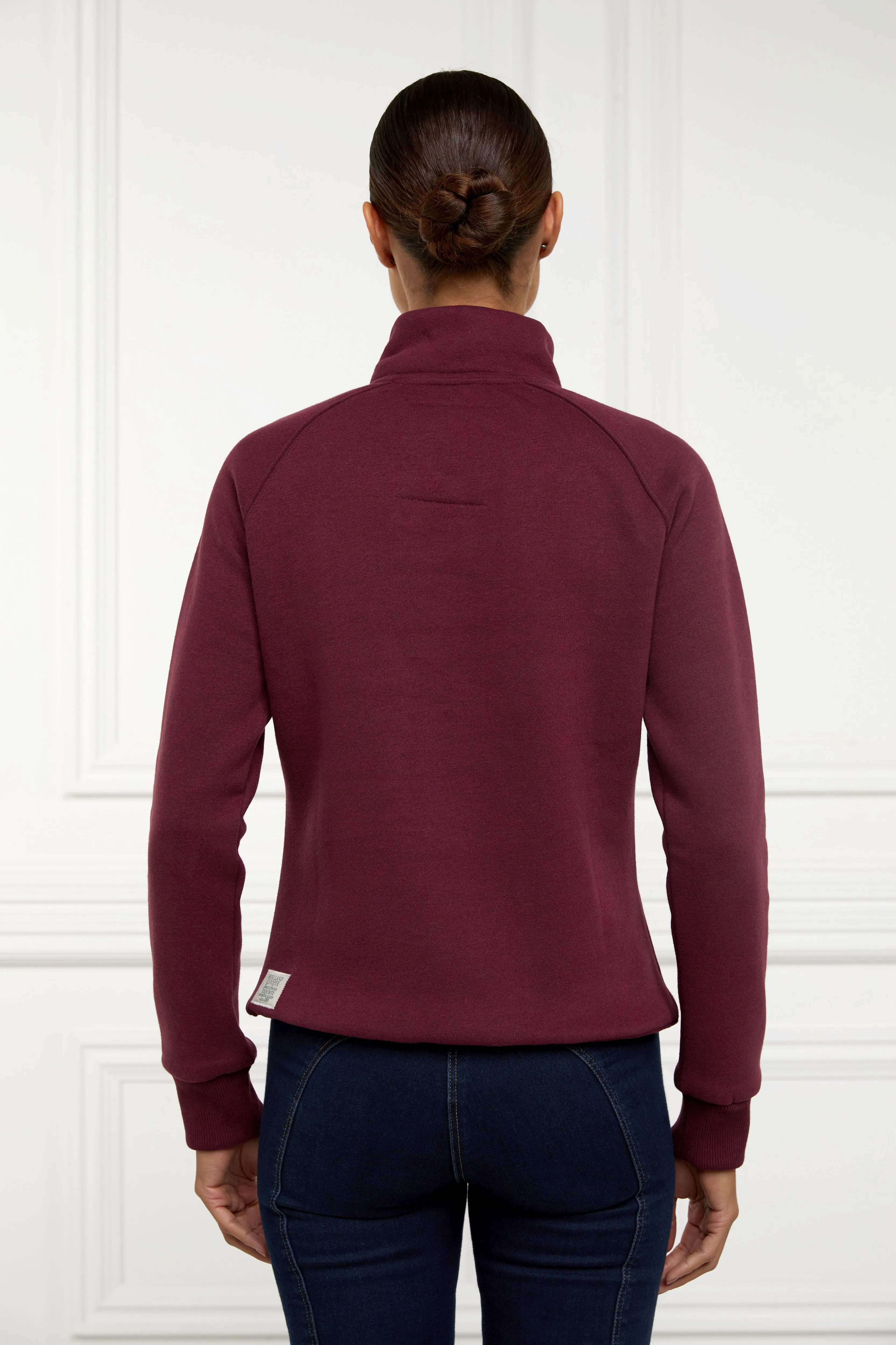 Sporting Heritage Zip Henley (Merlot)