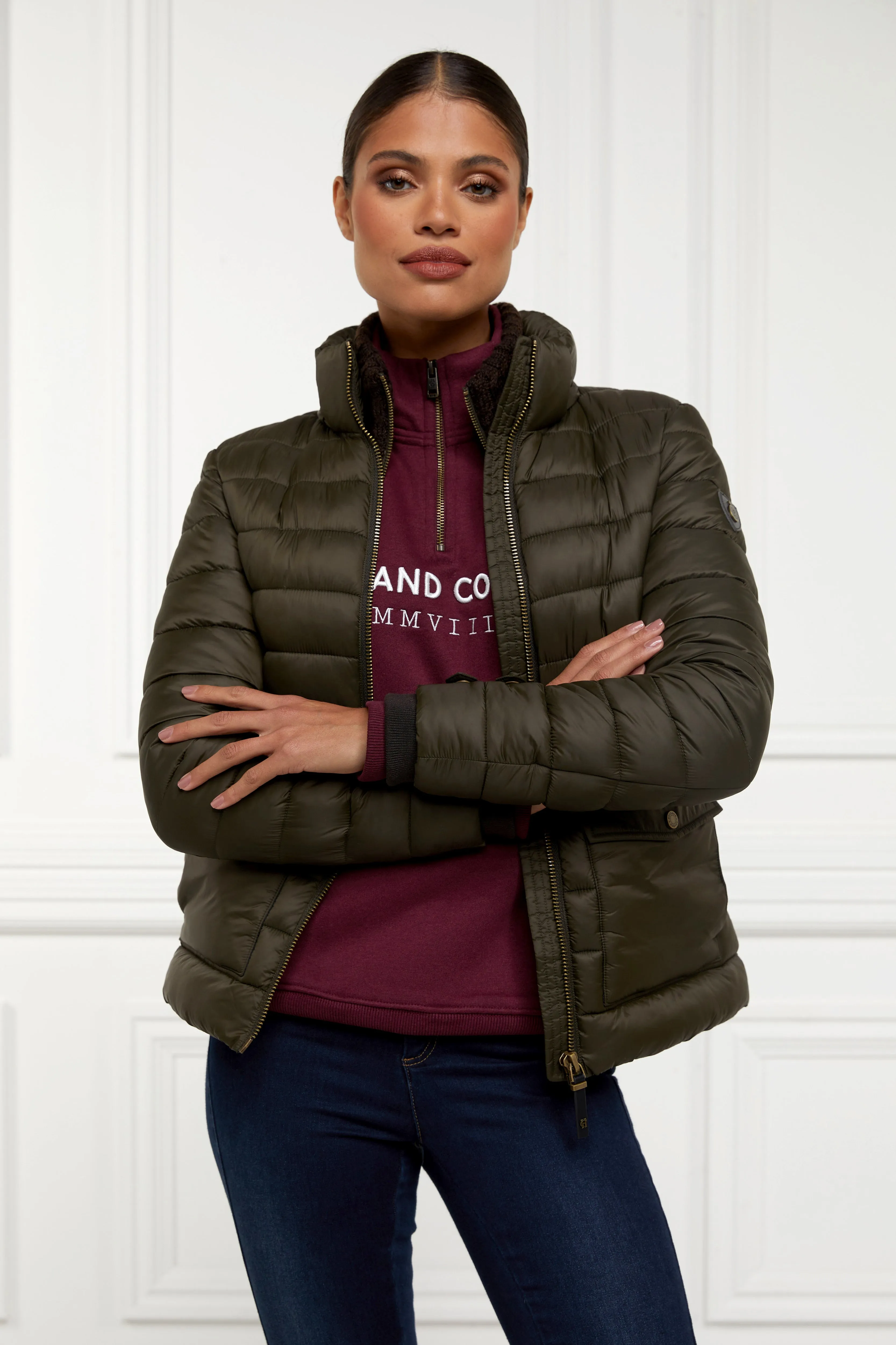 Sporting Heritage Zip Henley (Merlot)