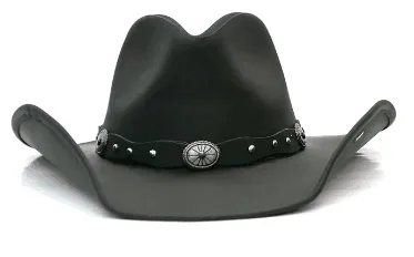 Stetson Roxbury Black Shapeable Leather Cowboy Hat TRROXB-8434