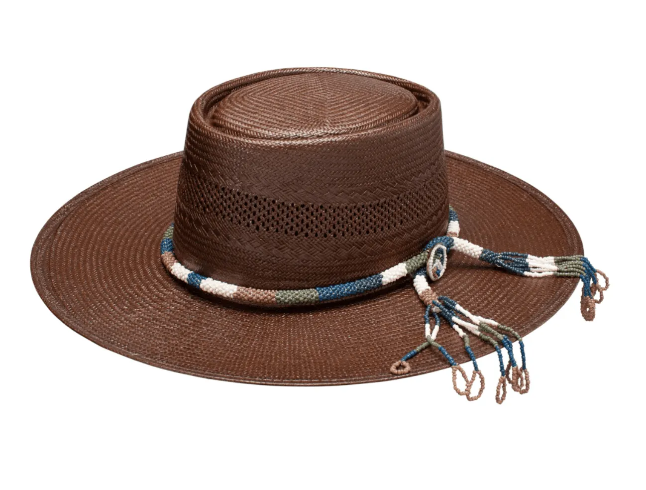 Stetson Tellus Shantung Chocolate Unisex Straw Cowboy Hat XSTELS-253622