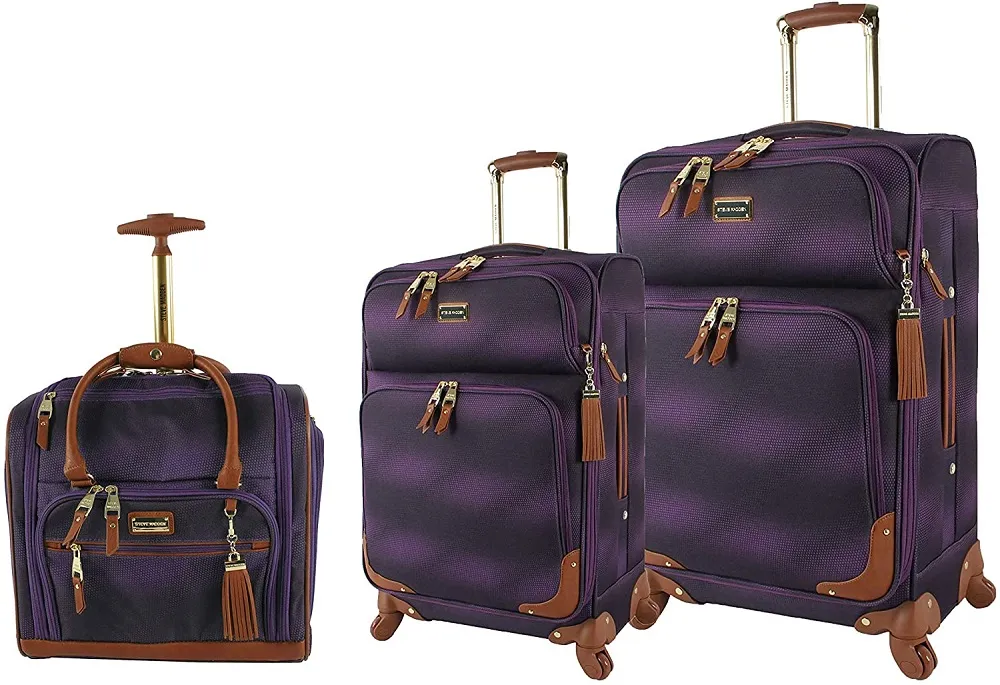 Steve Madden Shadow 3-Piece Under Seat Luggage Set 