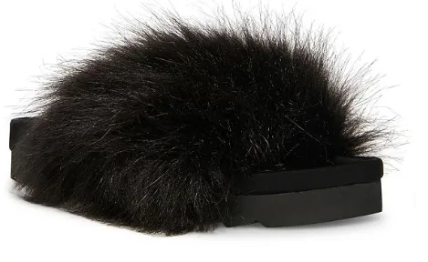 Steve Madden Women's Amari Faux Fur Slipper