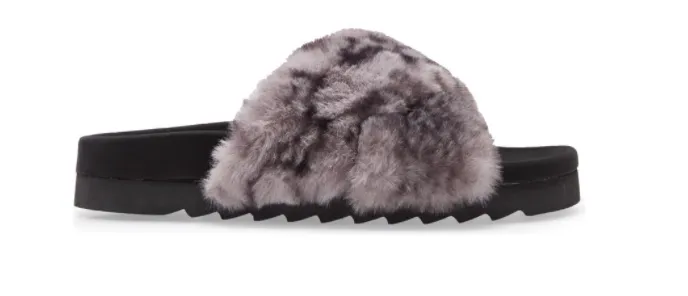 Steve Madden Women's Amari Faux Fur Slipper