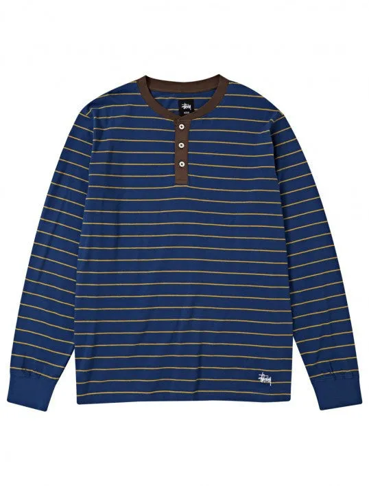 Stussy Clint Stripe Henley L/S