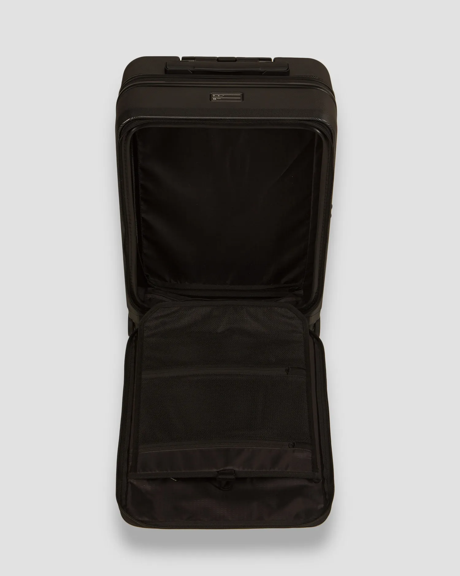 Suitcase on wheels Db Ramverk Front-Access Carry-On 504a01-black-out