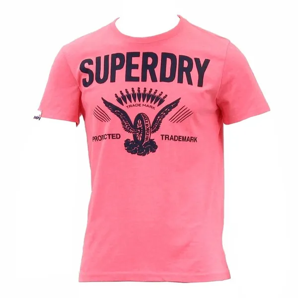 Superdry Men's Protected Label Line Tee Short Sleeve Crew Neck T-Shirt