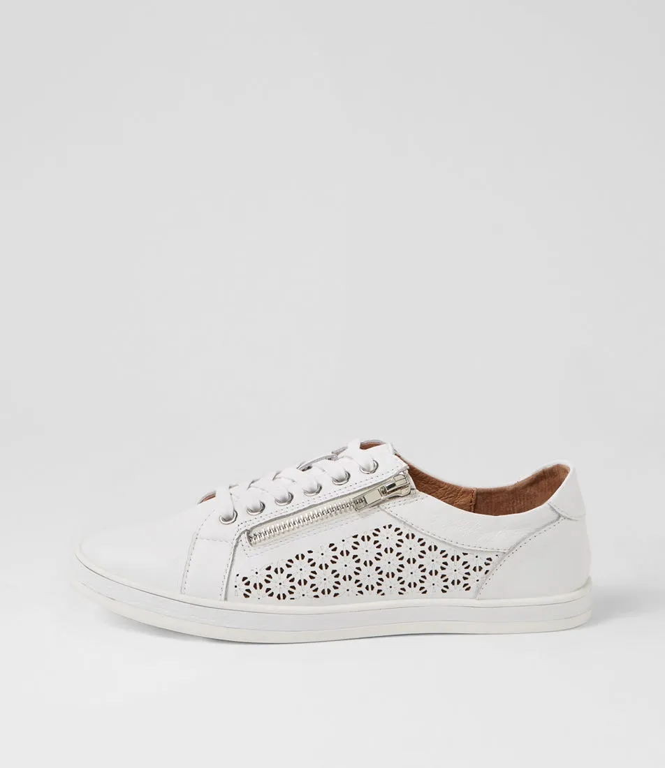 SUPERSOFT Apply White Leather Sneakers