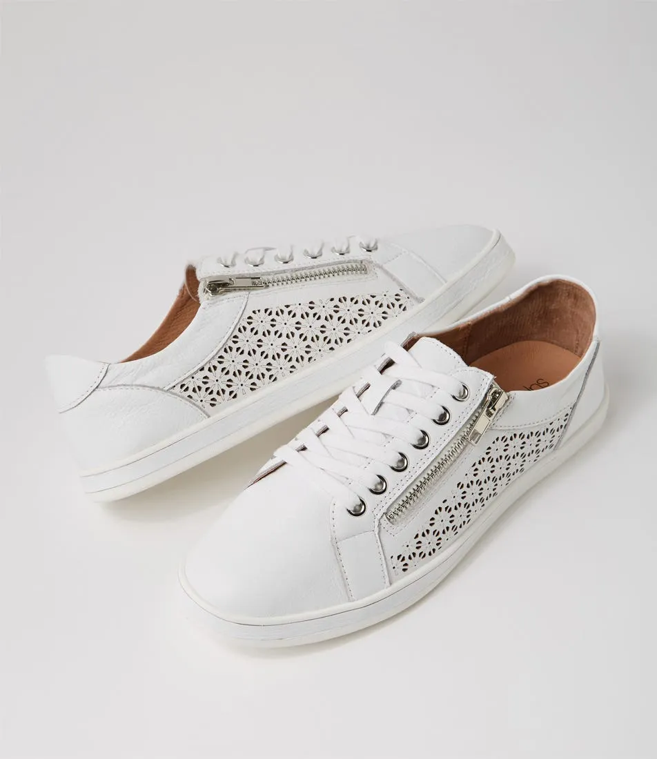 SUPERSOFT Apply White Leather Sneakers