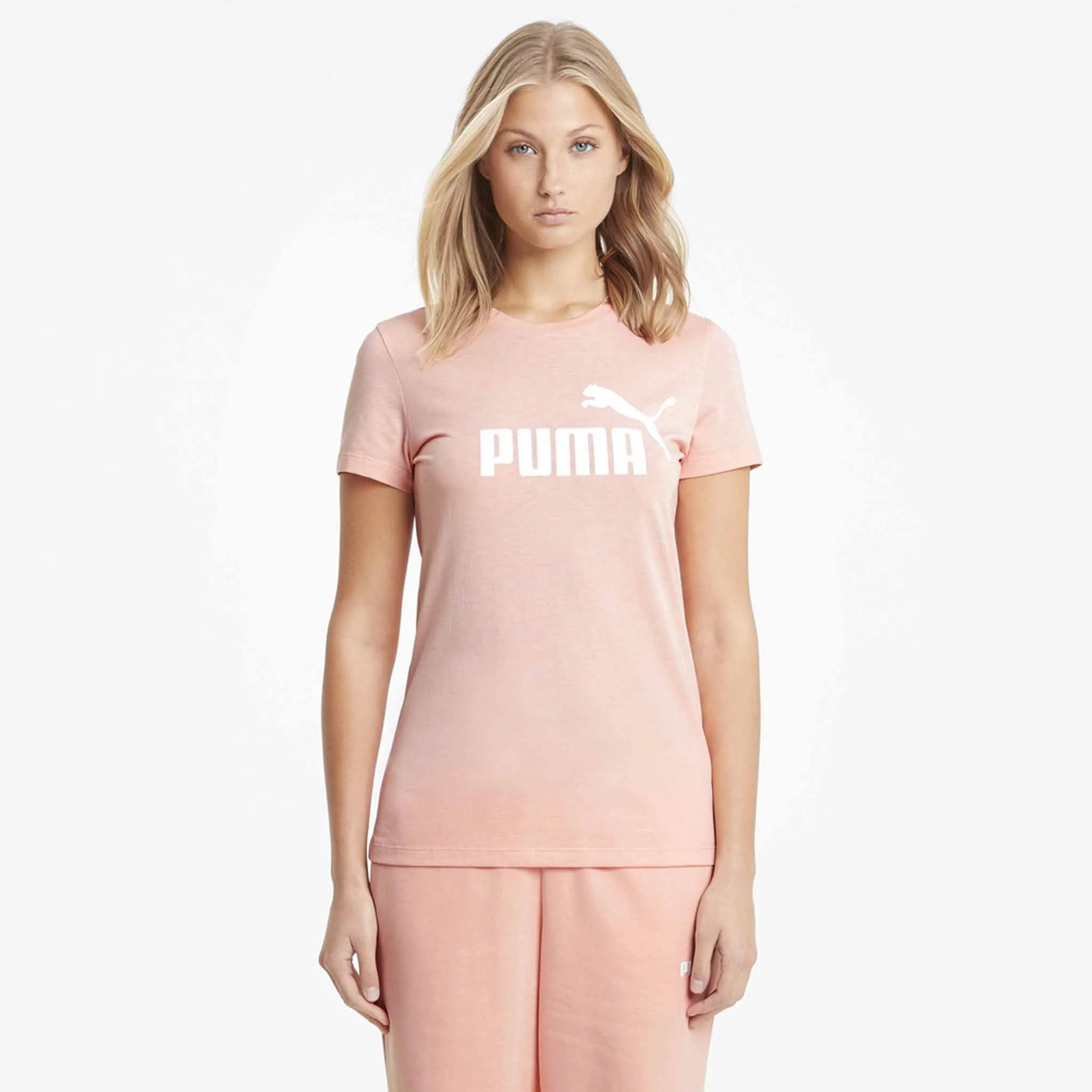 T-shirt Puma Essential chiné a manches courtes pour femme