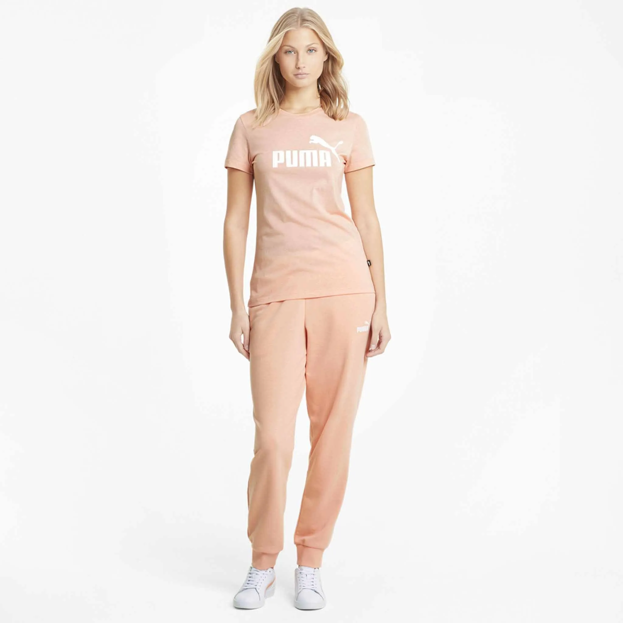 T-shirt Puma Essential chiné a manches courtes pour femme