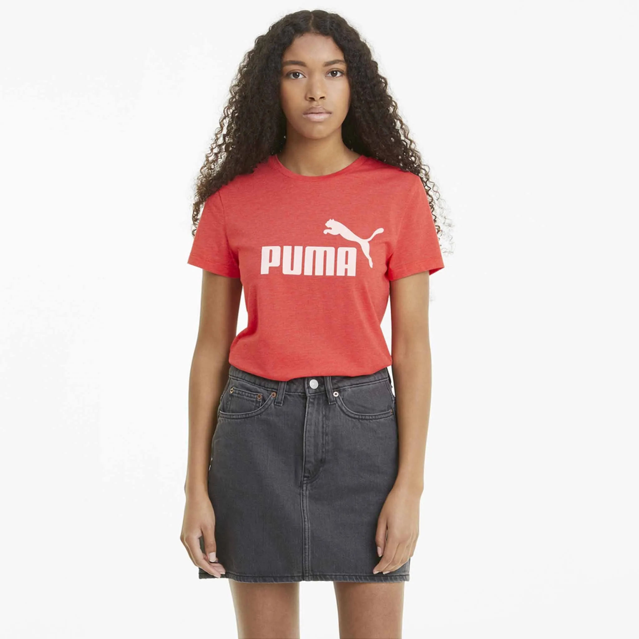 T-shirt Puma Essential chiné a manches courtes pour femme