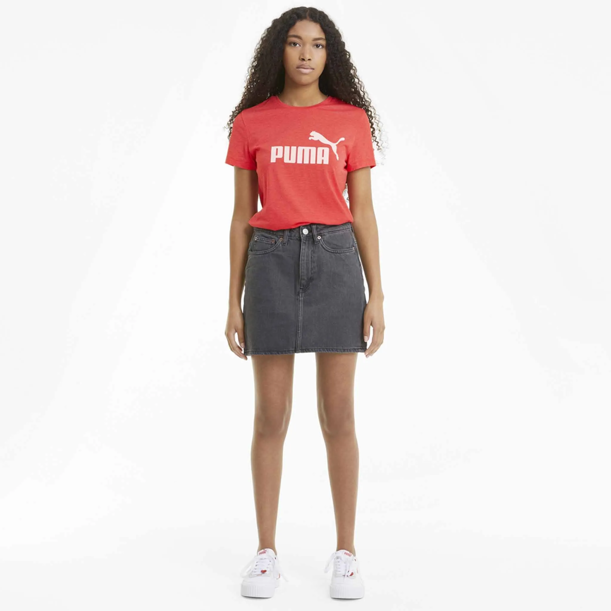 T-shirt Puma Essential chiné a manches courtes pour femme