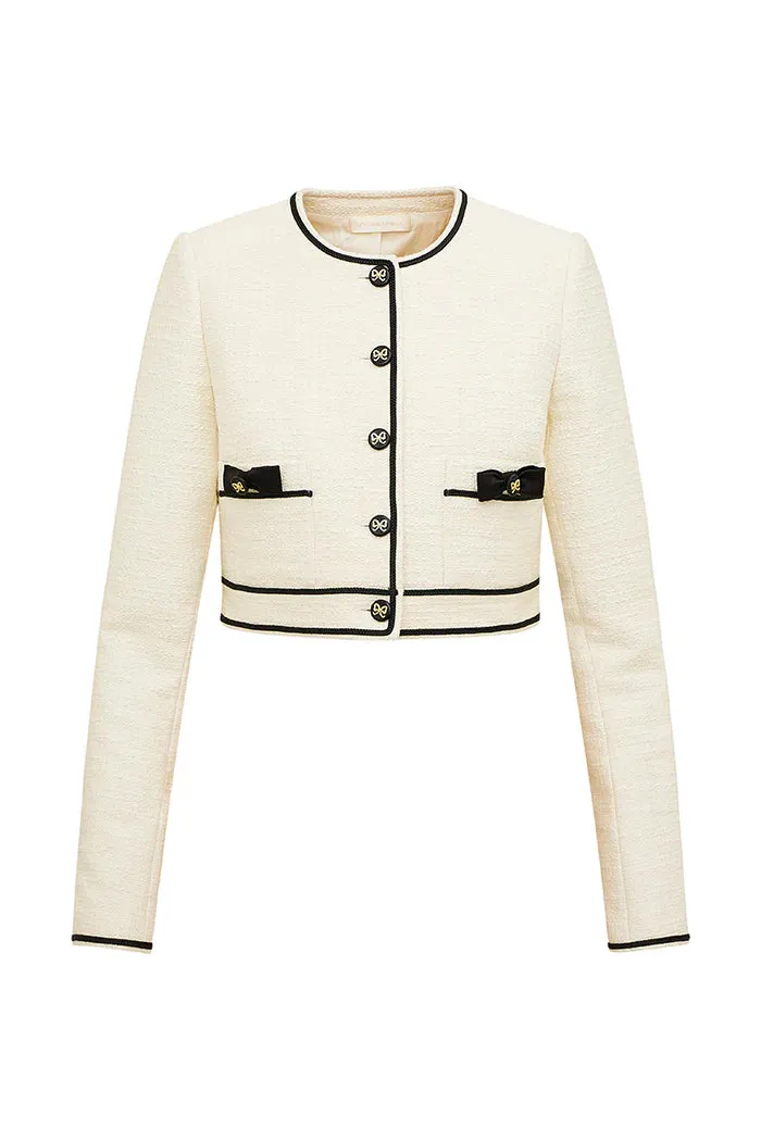 Talika Tweed Jacket - Cream