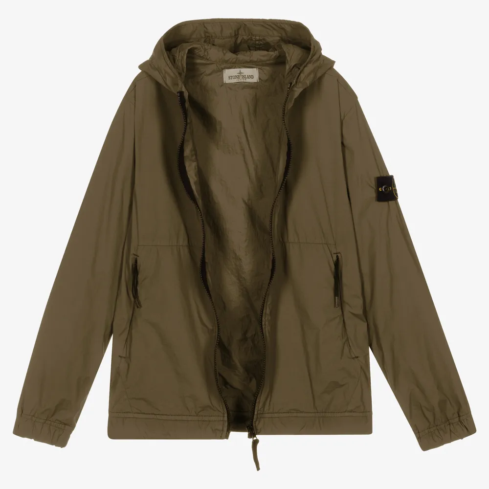 Teen Green Windbreaker Jacket