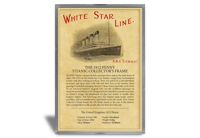 The 1912 Titanic Collector's Frame