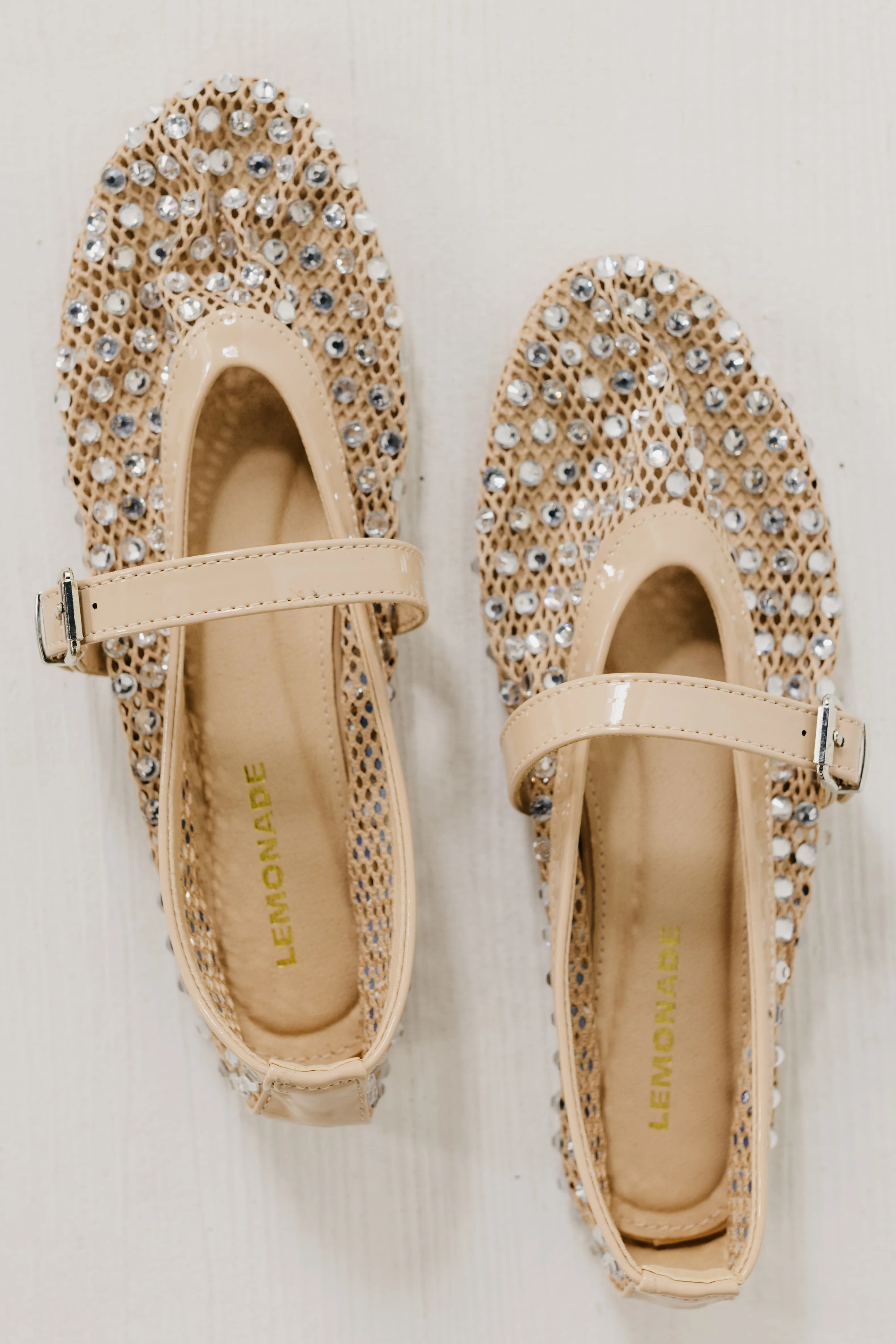 The Mary Jane Rhinestone Flat