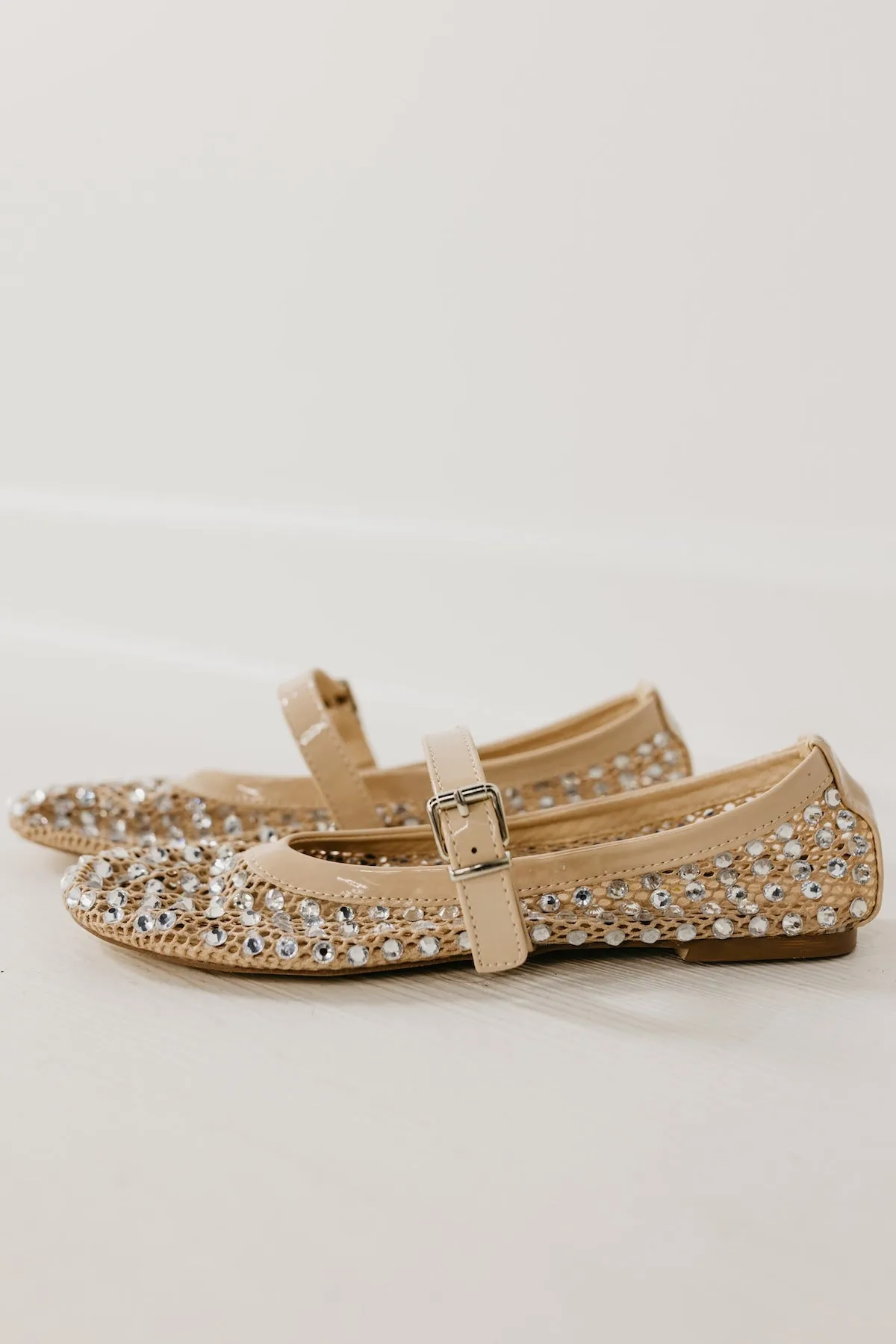 The Mary Jane Rhinestone Flat