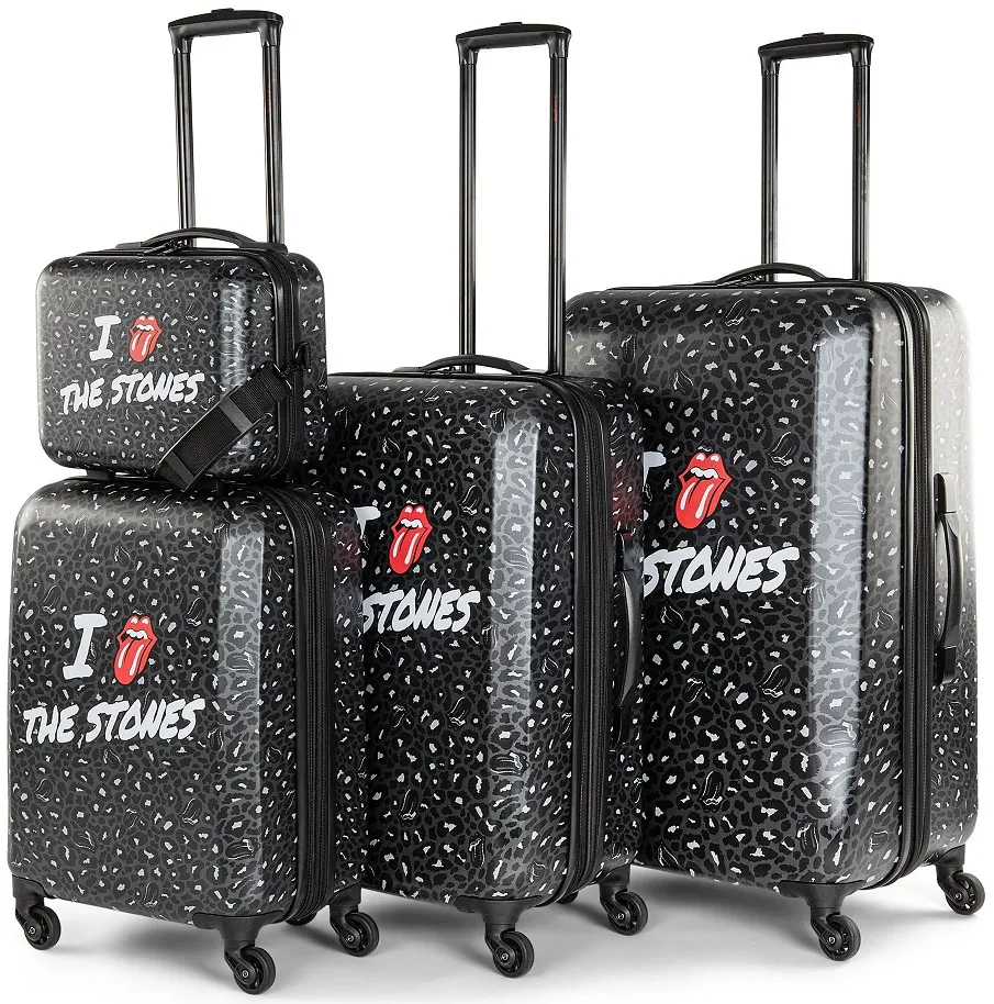 The Rolling Stones Paint It Black 4-Piece Luggage Set 