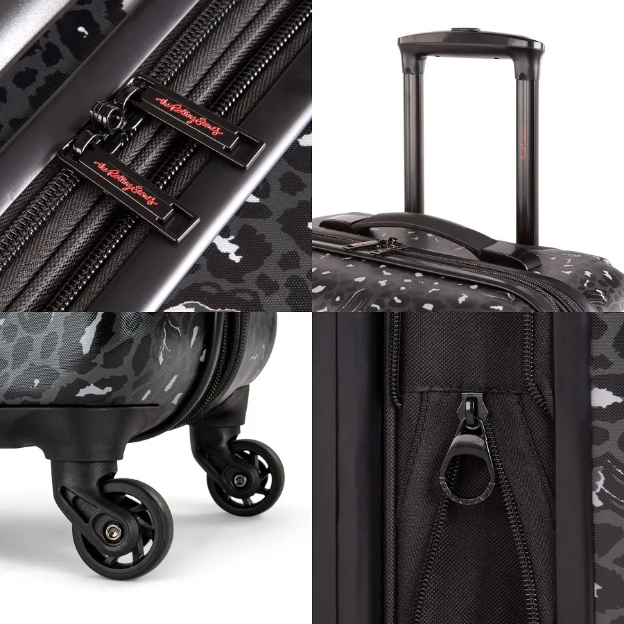 The Rolling Stones Paint It Black 4-Piece Luggage Set 