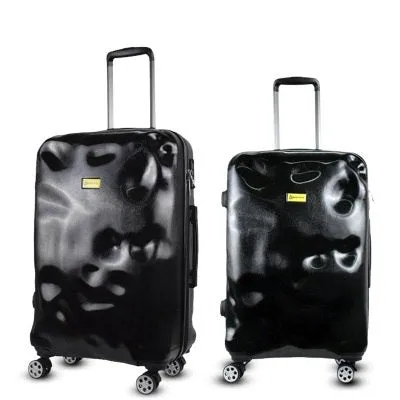 Travel Tale Fashion Personality Meteorites 100% Pc Suitcase Carry On Spinner Customs Lock Wheel