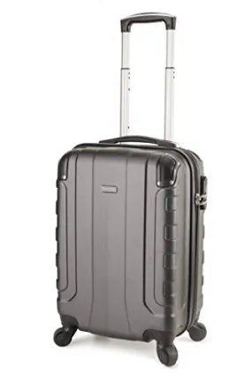 Travelcross Chicago Carry On Lightweight Hardshell Spinner Luggage - Dark Gray