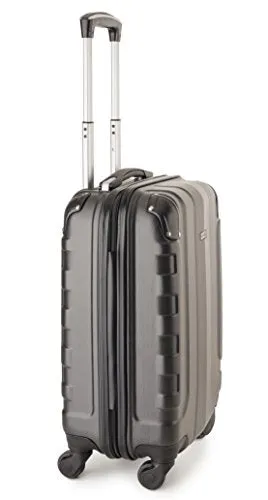 Travelcross Chicago Carry On Lightweight Hardshell Spinner Luggage - Dark Gray