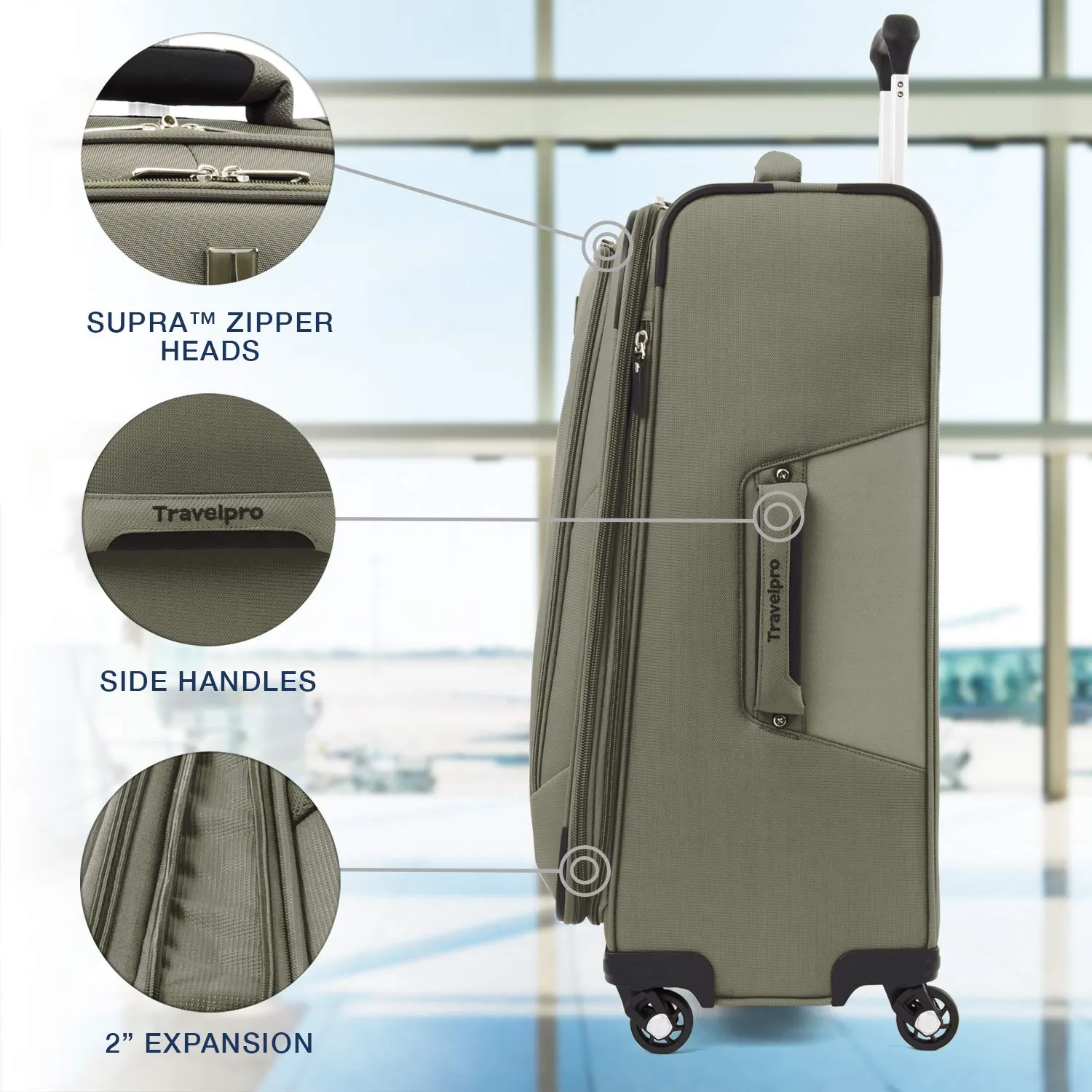 Travelpro Maxlite 5 Checked-Medium 25-Inch Spinner Softside Luggage