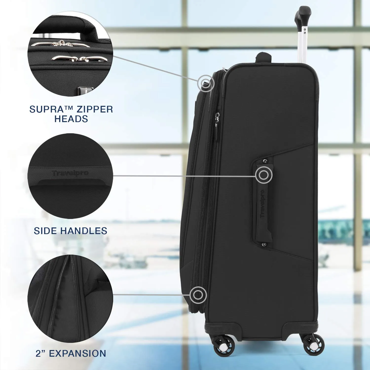 Travelpro Maxlite 5 Checked-Medium 25-Inch Spinner Softside Luggage