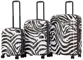 Triforce Serengeti Zebra 3-Piece Luggage Set 