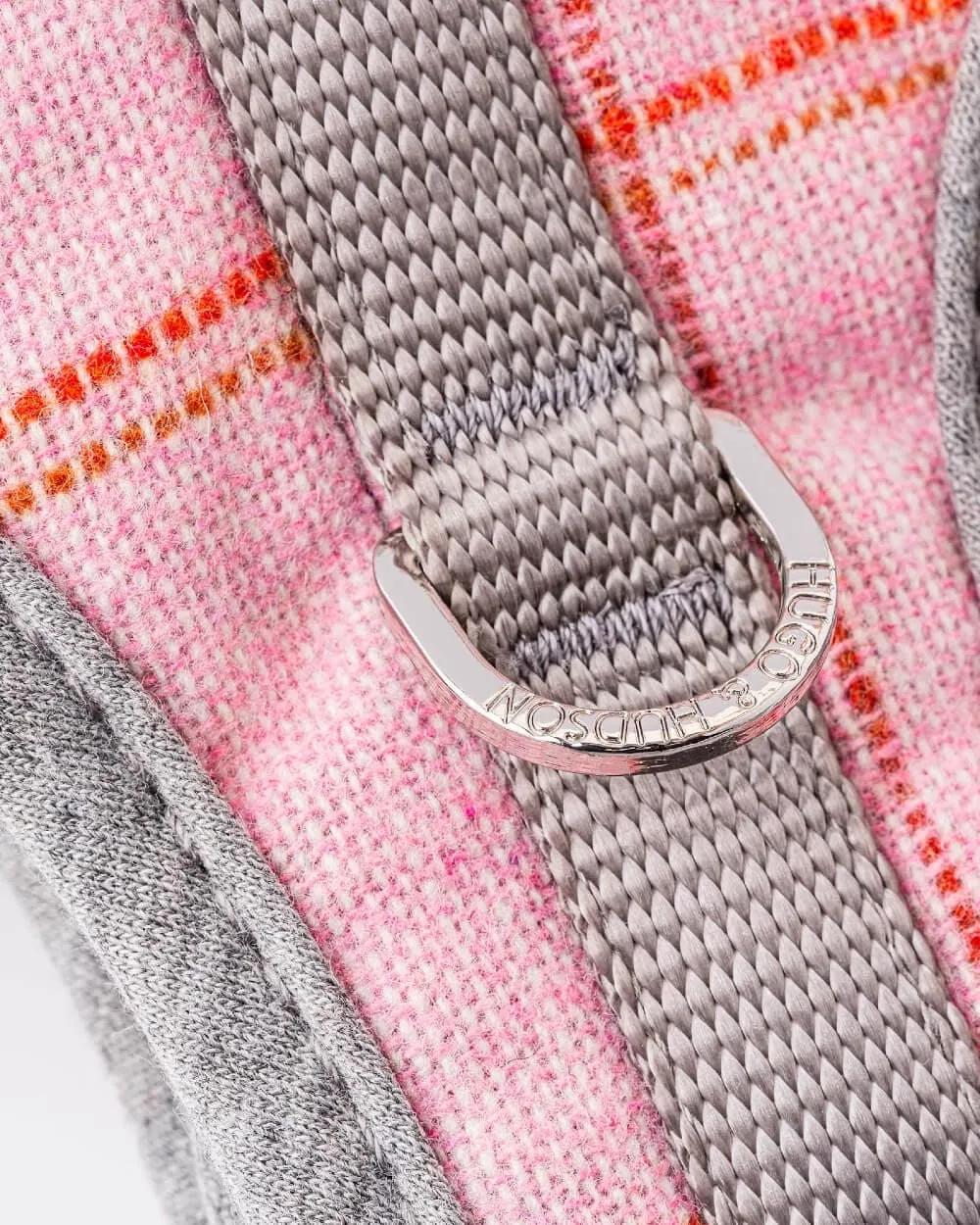 Tweed Dog Harness - Pink Checked