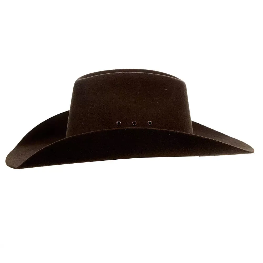 Twister Youth Chocolate Felt Cowboy Hat with Eyelets