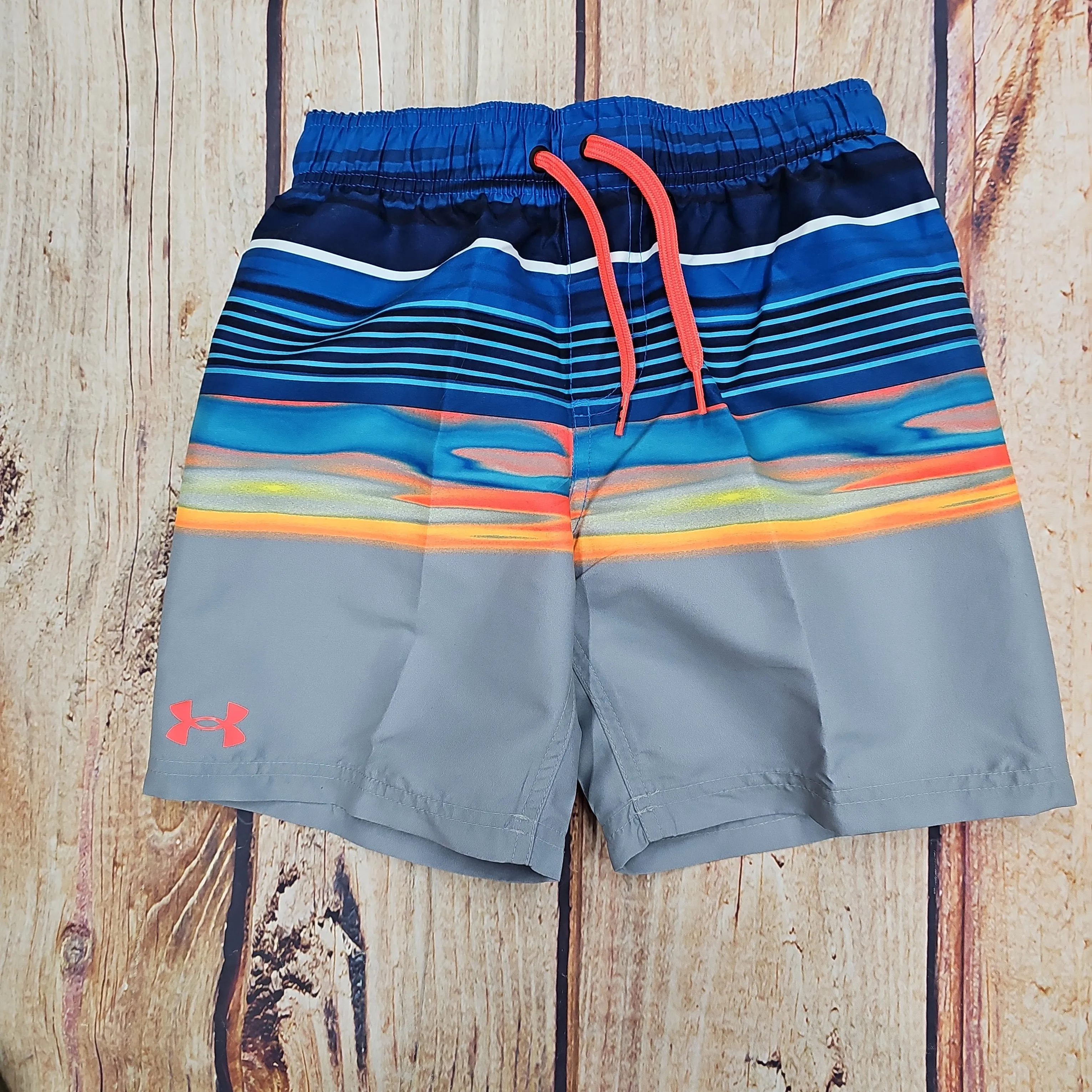 UA SERENITY VIEW VOLLEY MIDNIGHT NAVY SWIM TRUNK