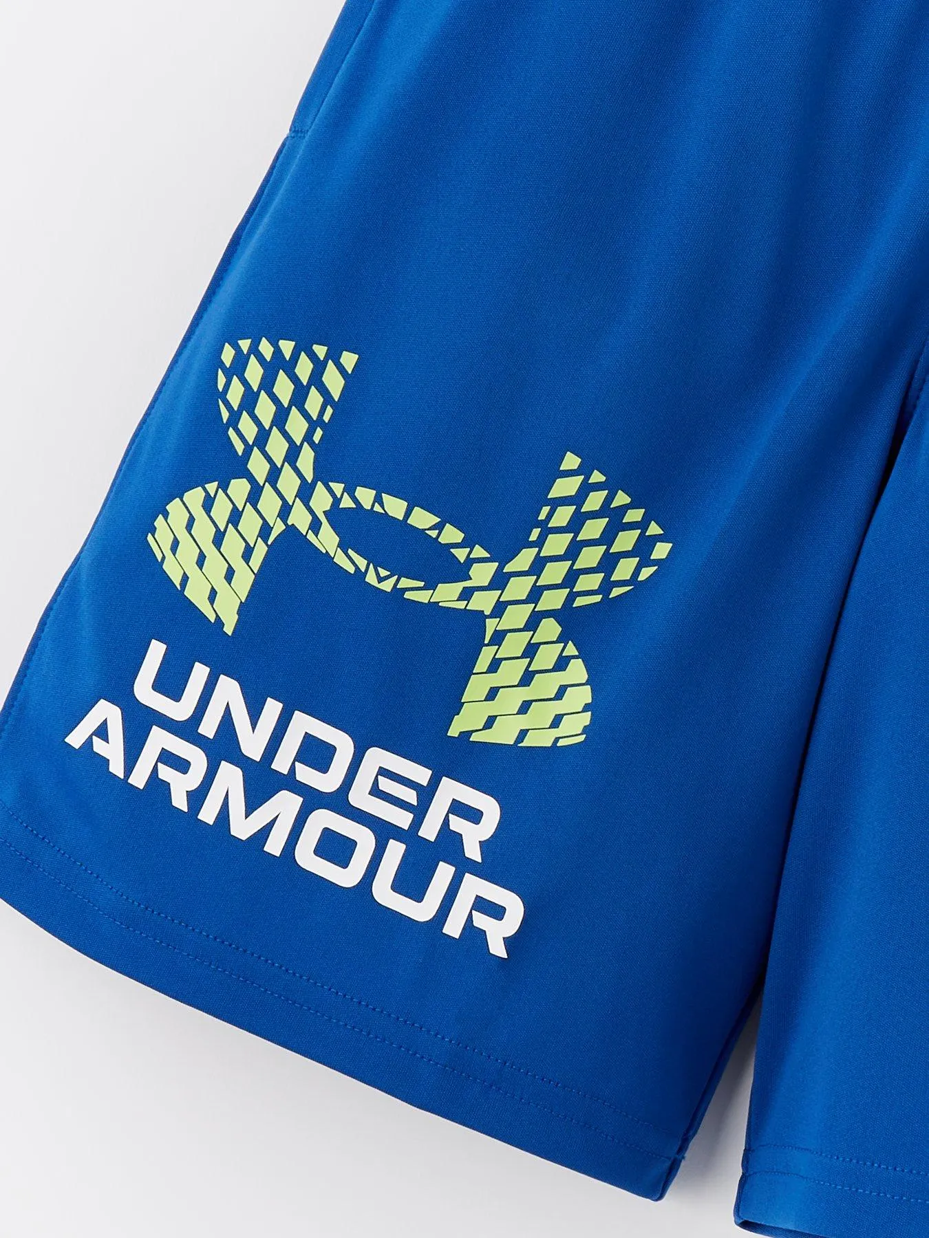 UNDER ARMOUR Boys Training Tech Logo Shorts - Blue