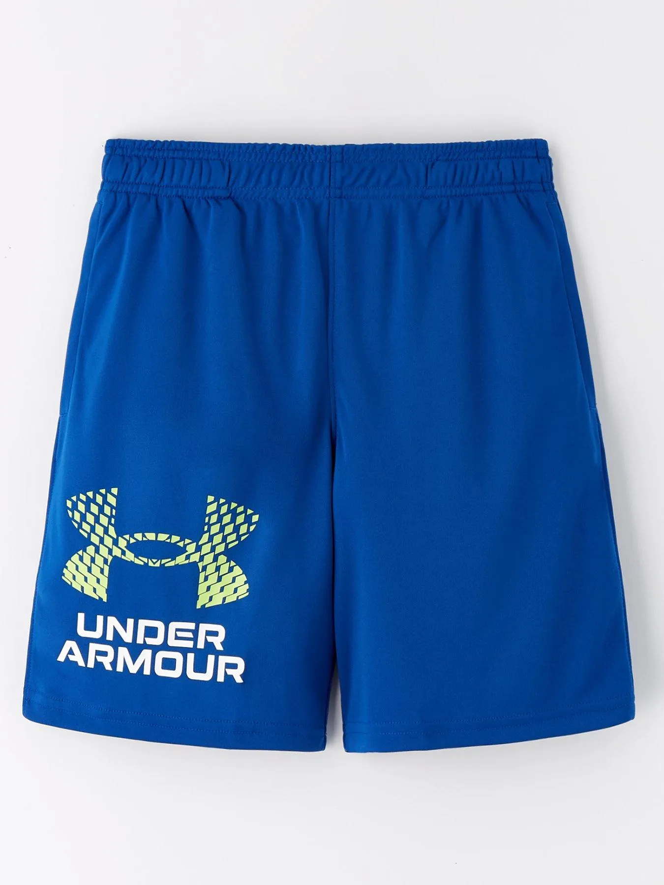 UNDER ARMOUR Boys Training Tech Logo Shorts - Blue