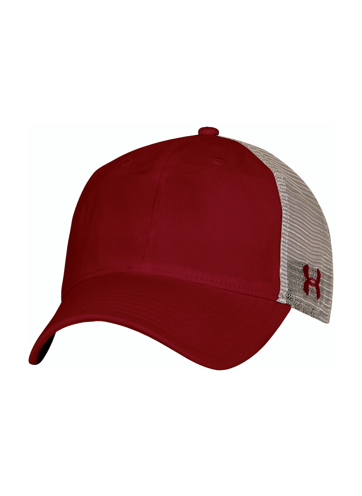  Under Armour Cardinal Washed Performance Cotton Trucker Hat