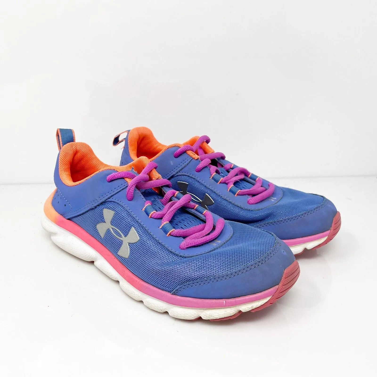 Under Armour Girls Assert 8 3022100-402 Blue Running Shoes Sneakers Size 5Y